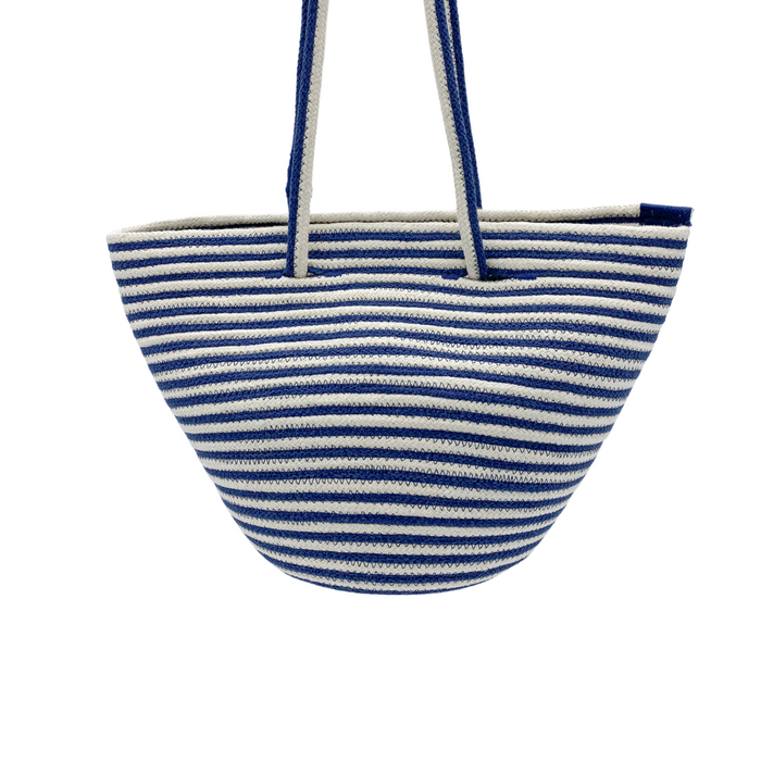 Small Stripy Blue Handbag